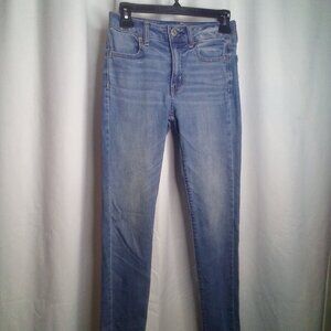 American Eagle Jeans 2 Women Hi-Rise Jegging Super Stretch Blue